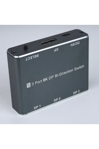 Cr60 3 Port 8k Displayport Bi-directional Switch 8k 60hz / 4k 144hz / 1080p Çift Yönlü Dp Anahtarlayıcı Ve Ayırıcı