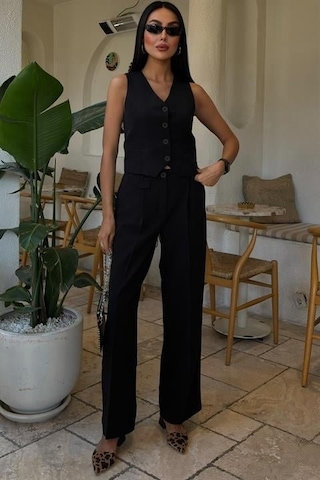 Moderie Butik Cyrus Yelek Pantolon Takım 10103 Si Yah
