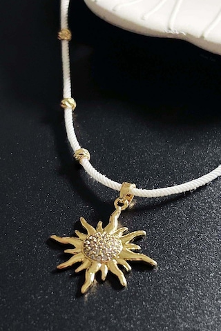 Güneş Figürlü, İp Kolye 423 Altın