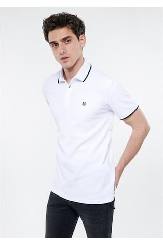 Mavi Polo Tısört-beyaz Beyaz
