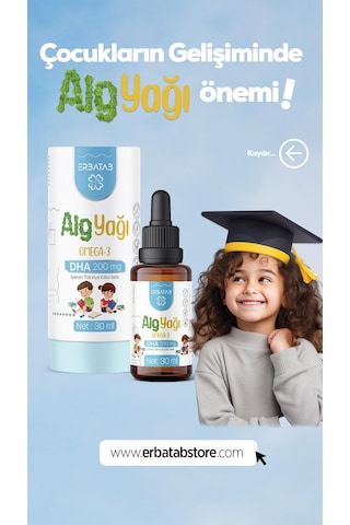 Erbatab Alg Yağı Omega3 30 ML