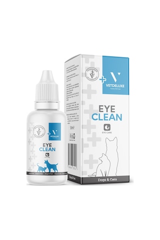 Vetdeluxe Eye Clean Losyon Kedi Köpek Gözyaşı Lekesi ve Çevresi Temizleme 50 ML