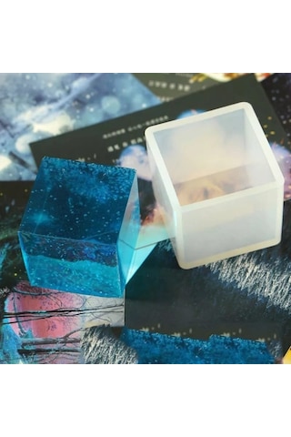 Küp Reçine Epoksi Silikon Kalıp - 59 - 4 Cm