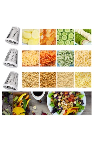 Altron Pratik Paslanmaz Çelik 3 Başlıklı Doğrayıcı Kollu Rende Çe