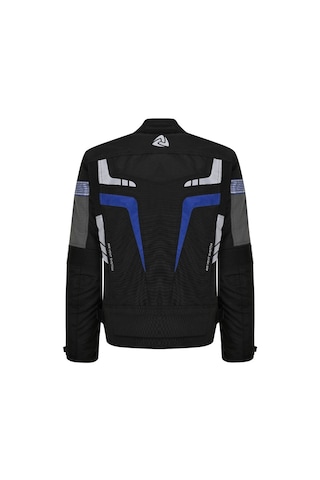 Nukrowear Stealth Pro Siyah-mavi 4 Mevsim Erkek Motosiklet Montu