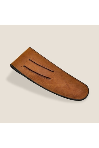 Deejo Kamp 37g Belt Leather Sheath, Natural Kahverengi
