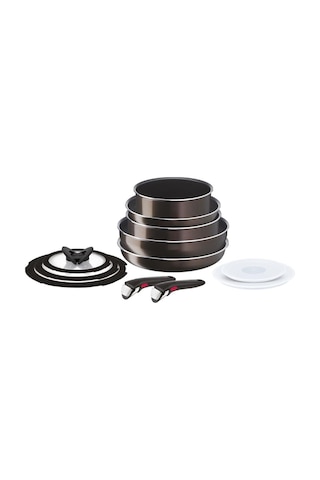 Tefal Ingenio Xl Force Titanyum 2x Büyük Set 12 Parça 001 Siyah