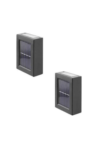 Northcity Solar Duvar Lambası - 6 Ledli Güneş Enerjili Aplik, Dış Mekan Aydınlatma