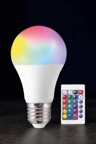 Renk Değiştirebilen Rgb Işıklı Led Ampul A+enerji 15 Watt Led Işık - Lisinya Diğer