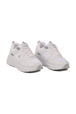 Ayakmod Beyaz Buz Fileli Hafif Unisex Spor Ayakkabı 2105 Z Beyaz-buz