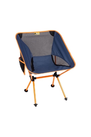 Funky Chaırs Pratik Cepli Çantalı Kamp Sandalyesi Lacivert/turuncu Lacivert