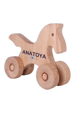 Ahşap İki Boyutlu Oyuncak At - Anatoya