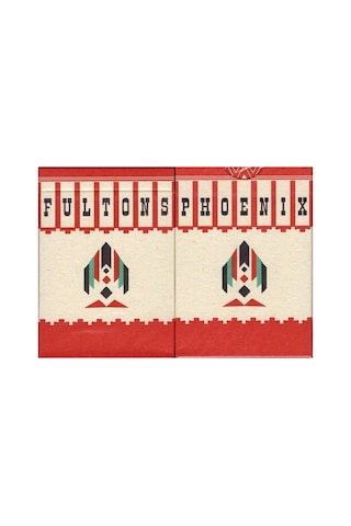 Ace Fulton's Phoenix Casino Red Oyun Kağıdı Limited Edition Koleksiyonluk İskambil Kartları Destesi