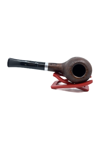 Dapper Bent Apple Briar Gül Kökü 9 Mm Filtreli El Yapımı Pipo - 3572