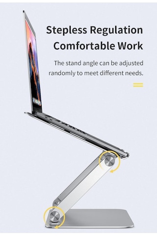 Rock Alüminyum Ergonomik Tam Ayarlı Apple Uyumlu MacBook Standı