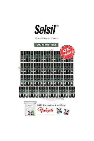 Selsil 65 Al 55 Öde, 200 Ml Etiket Sökücü Ve Rosie Pamuk