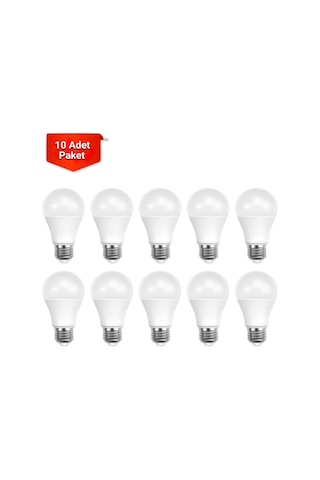 Ack 12w Led Ampul 3000k Günışığı E27 A60 - 10'lu Paket Ack 12w Led Ampul 3000k Günışığı E27 A60 - 10'lu Paket