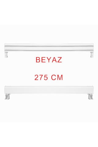 Dekoratif Perde Kornişi Alüminyum Dekoratif Ray Korneşi 275 Cm
