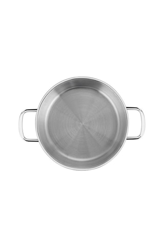 Nehir Silver Çelik Omlet Sahan Kapaksız 18 Cm Gümüş