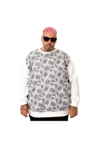 Mode Xl Erkek Bisiklet Sweatshirt Selanik U25819 Bej