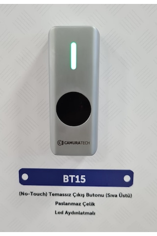 Bt15 Temassız No Touch Kapı Butonu Sıva Üstü Paslanmaz Çelik Kasa
