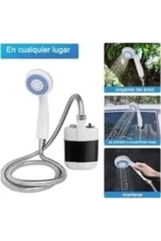 Taşınabilir Şarjlı Seyyar Duş Seti Pompa - Hortum - Duş Başlığı Çok Renkli