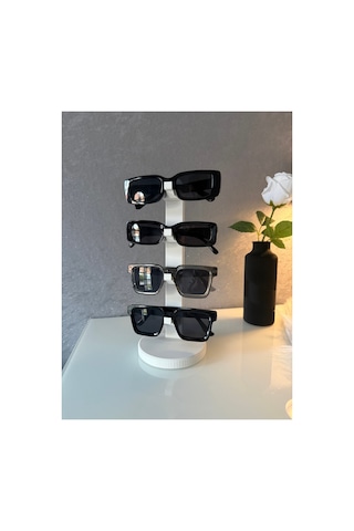 Modern Gözlük Standı 3d Baskı Dekoratif Glasses Holder & Gözlük Tutucu Beyaz