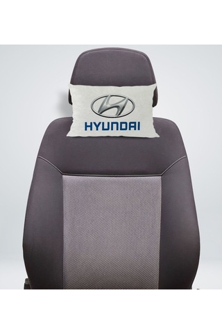 Bk Gift Hyundai Tasarımlı Dikdörtgen Araç Koltuk Yastığı-1