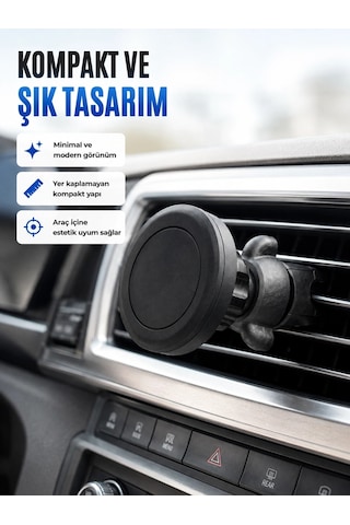 Mey İthalat Mıknatıslı Araç İçi Telefon Tutucu Havalandırma Izgarası Telefon Standı