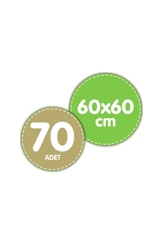 Baby Turco Bebek Bakım Örtüsü 60x60 Cm 7x10 70 Adet