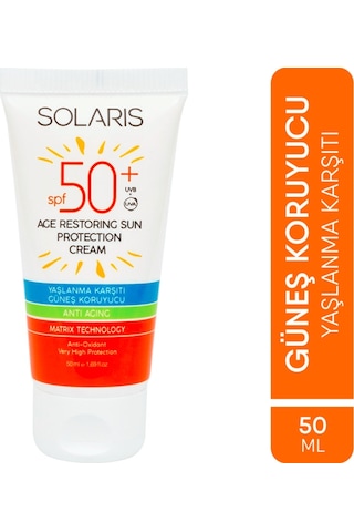 Solaris Güneş Kremi Yaşlanma Karşıtı SPF 50+ 50 ML