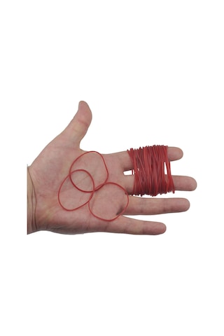 Ekoset Kırmızı Paket Ambalaj Para Lastiği 70Mm 1Kg