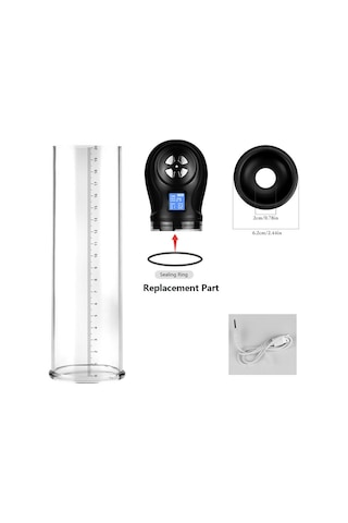 Carmine Lcd Ekranlı Şarj Edilebilir Güçlü Otomatik Penis Pompası