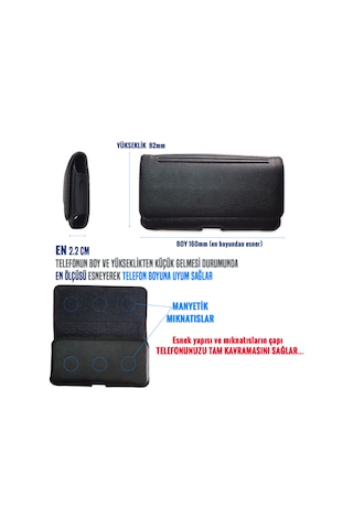 General Mobile Gm 20 / Gm 20 Pro Kemere Takılan Kılıf Bel Kemer Kılıfı GM20 - GM20 Pro - Discovery Elite Uyumlu