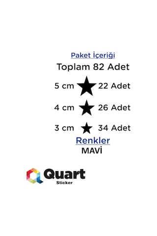 Yıldız Sticker, Çocuk Odası Sticker, Duvar Sticker
