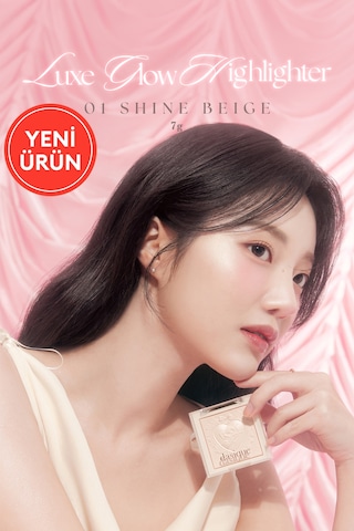 Dasique İnci Taneleriyle Yoğun Işıltı Sunan Özel Tasarımlı Aydınlatıcı Luxe Glow Highlighter 01 Shine Beige