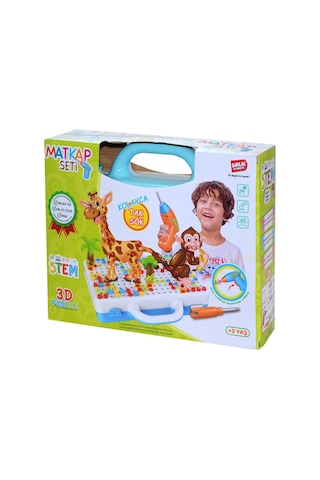 Urt014-001 Birlik. 3D Eğitici Matkap Seti Hayvanlar