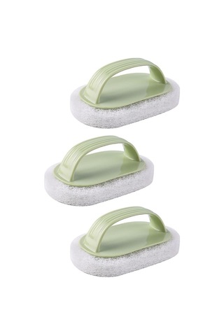 Mutfak Sünger Küvet Havuz Fırçası 3 Adet , Güçlü Ovma Bulaşık Yıkama Temizleme Fırçası-2