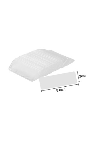 Sones 20 Paket Şeffaf İz Bırakmayan Etiket Kalıntı Bırakmayan Güçlü Yüksek Viskoziteli Çift Taraflı Bant