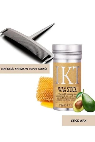 Ikt Stıck Wax Bebek Saç Sabitleyici 1 Adet & Ayırma Topuz
