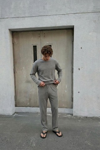Vamos Fitilli Baggy Fit Pantolon Gri