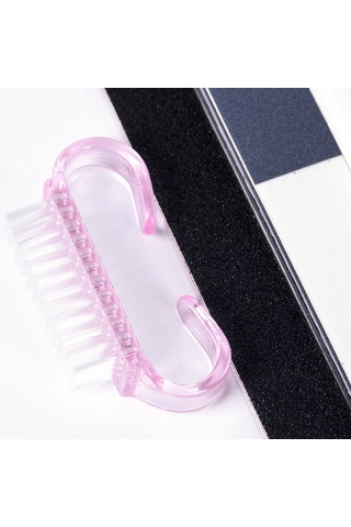 Samdoo 5'li Tırnak Aracı Seti: Çift Taraflı File, Tampon Blok, Sponge File, Fırça Ve Beyaz File İle Tırnak Polishing, Tasarım Ve Temizlik