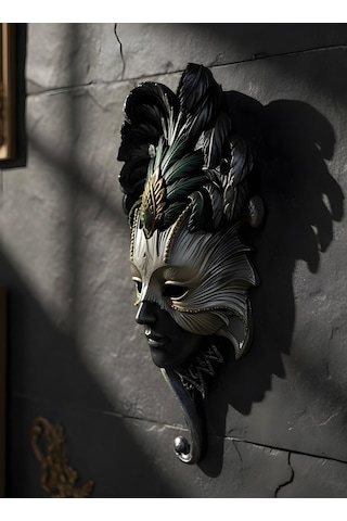 Emerald Venezia Mask Duvar Dekoru