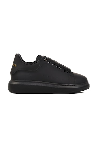 Ayakmod Premium 02028 M Siyah Hakiki Deri Erkek Sneaker Siyah