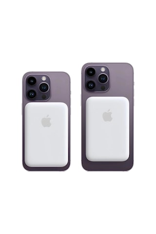 İphone 15 / 16 / 17 Uyumlu Magsafe Kablosuz Powerbank 5000 Mah Wireless Taşınabilir Batarya Şarj Aleti Beyaz