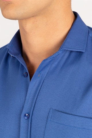 Tudors Klasik Fit Desenli Erkek Gömlek-25045 Saks