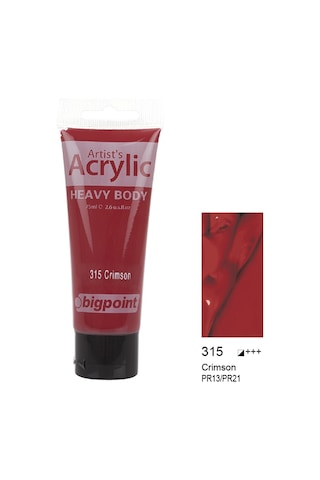 Bigpoint Akrilik Boya 75 ml Crimson 315