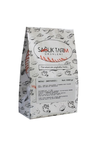 Sağlık Tarım Ürünleri Müsli Meyvesiz 1 KG