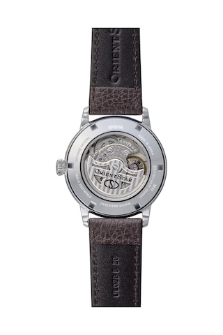 Orient Star Re-bs0002s00b Kurmalı Otomatik Deri Kahverengi Safir Cam 39 Mm Erkek Kol Saati Gri