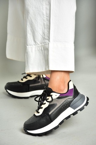 Fox Shoess312212809 Siyah Spor Ayakkabı Sneakers Siyah